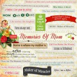 Memories Of Mom WordArt Memories Of Mom WordArt