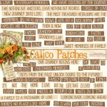 Calico Patches WordArt Calico Patches WordArt