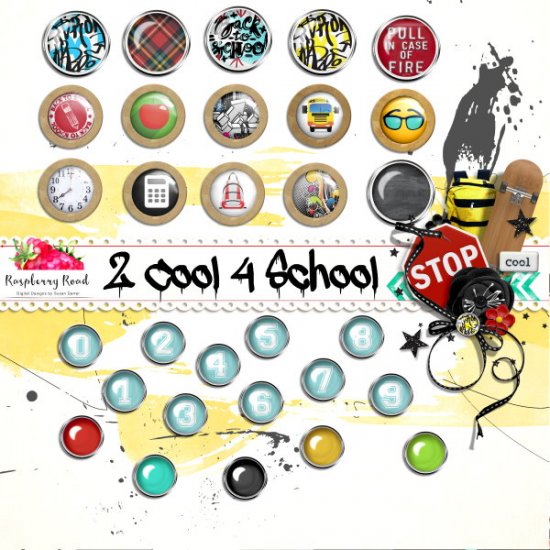 2 Cool 4 School Brads - Click Image to Close