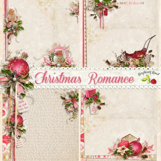 Christmas Romance Stacked Papers