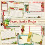 Secret Family Recipe Custom Recipe Cards Secret Family Recipe Custom Recipe Cards