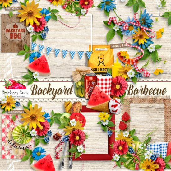 Backyard Barbecue Cluster Set - Click Image to Close