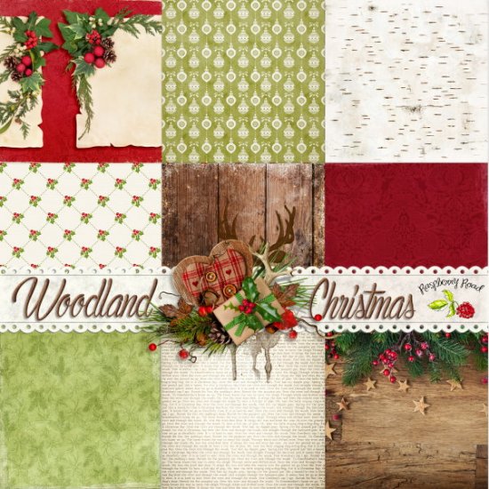 Woodland Christmas Paper Set - Click Image to Close
