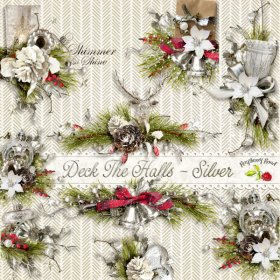 Deck The Halls - Silver Side Clusters