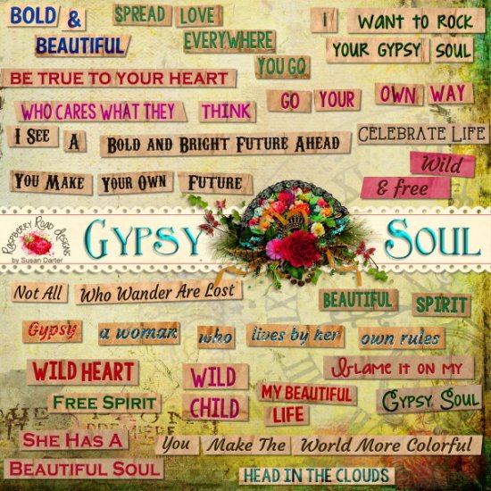 Gypsy Soul Label Set