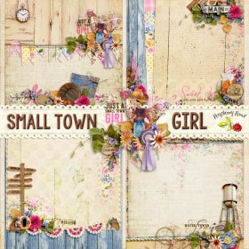 Small Town Girl Stacked Papers