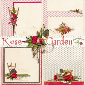 Rose Garden Stacked Papers