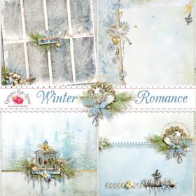 Winter Romance Stacked Papers