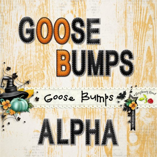 Goose Bumps Stitched Felt Alpha Set - Click Image to Close