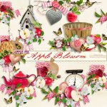 Apple Blossom Side Clusters Set 2 Apple Blossom Side Clusters Set 2