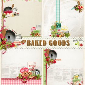 Baked Goods Stacked Paper Set