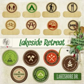 Lakeside Retreat Veneer Labels