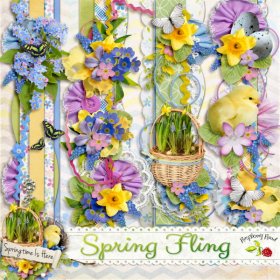 Spring Fling Stacked Borders