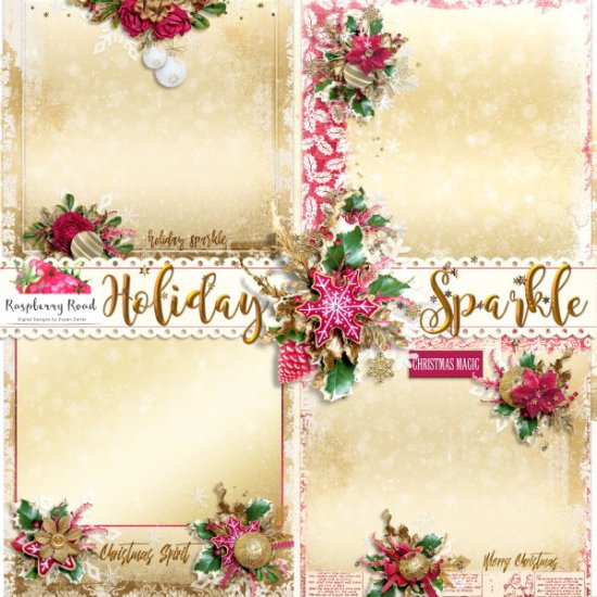 Holiday Sparkle Stacked Papers