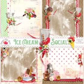 Ice Cream Social Stacked Papers