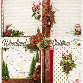 Woodland Christmas Stacked Papers