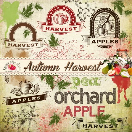 Autumn Harvest Stamp Set - Click Image to Close