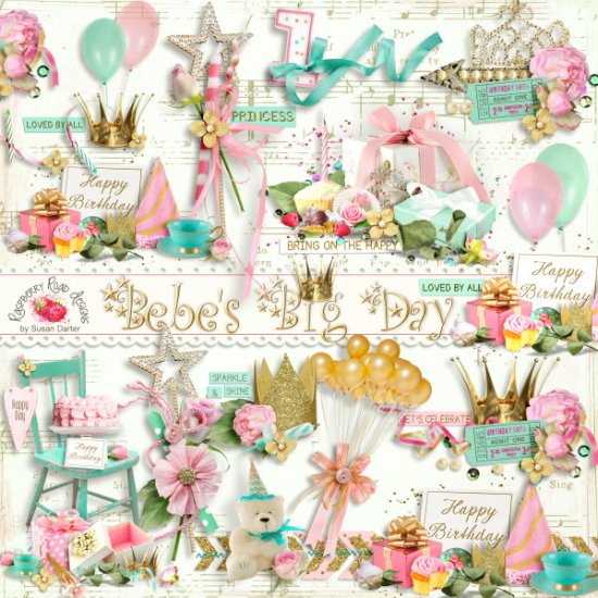 Bebe's Big Day Side Clusters - Click Image to Close