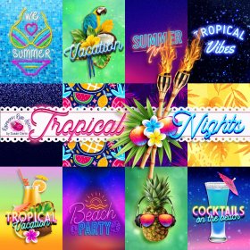 Tropical Nights Journal Cards