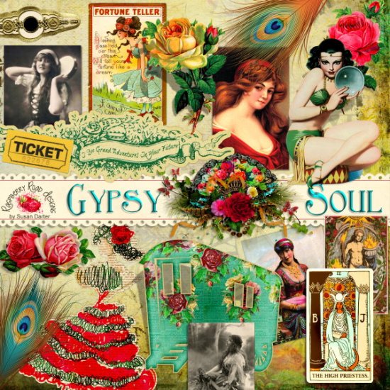 Gypsy Soul Clipart Set