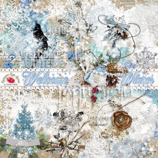 Welcome Winter Altered Art Set - Click Image to Close