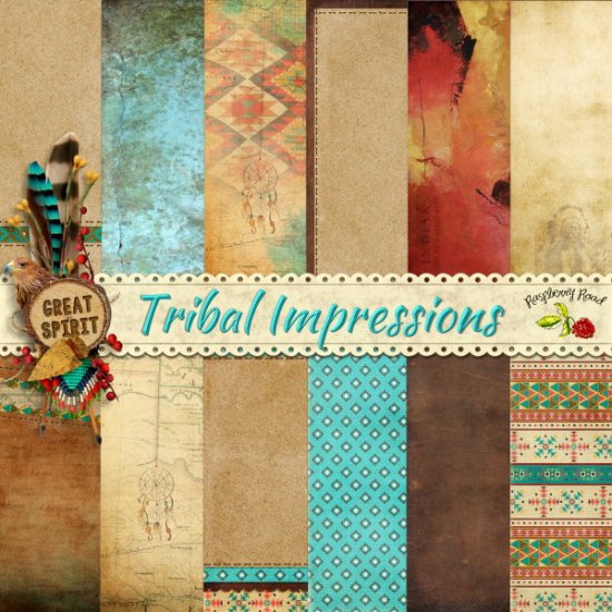 Tribal Impressions Paper Set - Click Image to Close