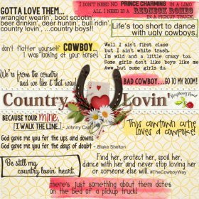 Country Lovin' WordArt