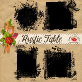 Rustic Table Photo Masks