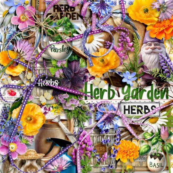 Herb Garden Elements - Click Image to Close
