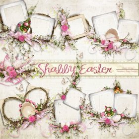 Shabby Easter Cluster Set