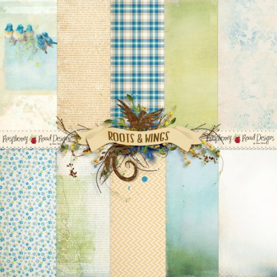 Roots And Wings Paper Set - Click Image to Close