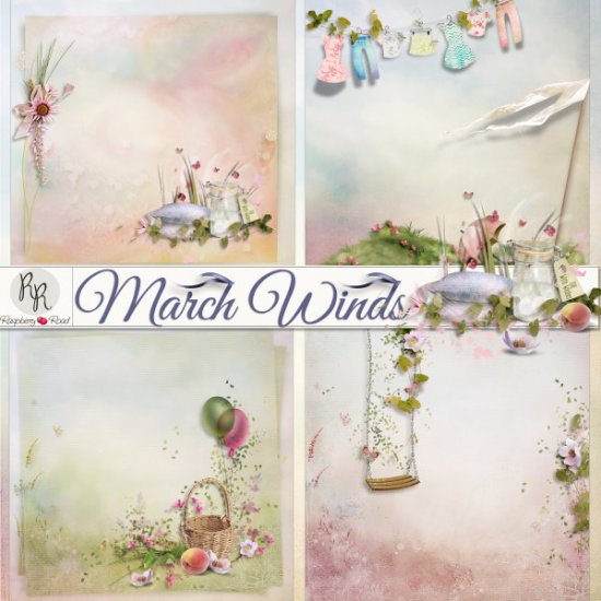 March Winds Stacked Papers - Click Image to Close
