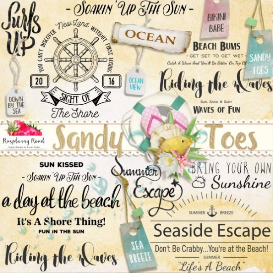 Sandy Toes WordArt