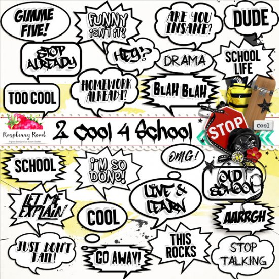 2 Cool 4 School Stickers - Click Image to Close