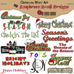 Christmas Word Art Christmas Word Art