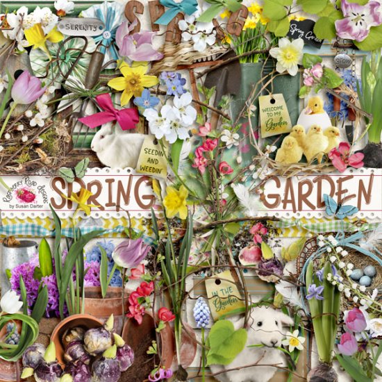 Spring Garden Elements - Click Image to Close