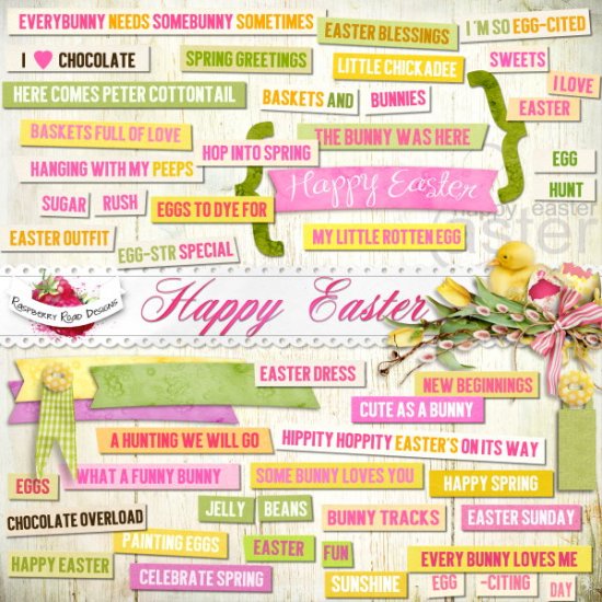 Happy Easter Wordart