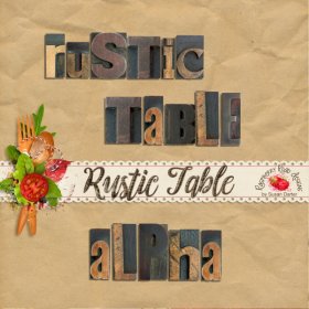 Rustic Table Wooden Alpha