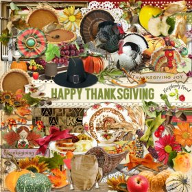 Happy Thanksgiving Element Set