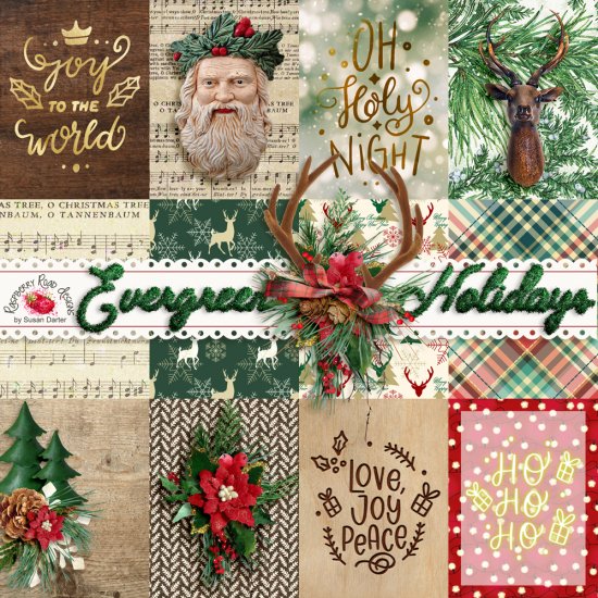 Evergreen Holidays Journal Card