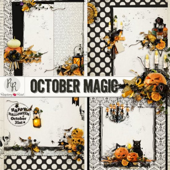 October Magic Stacked Papers