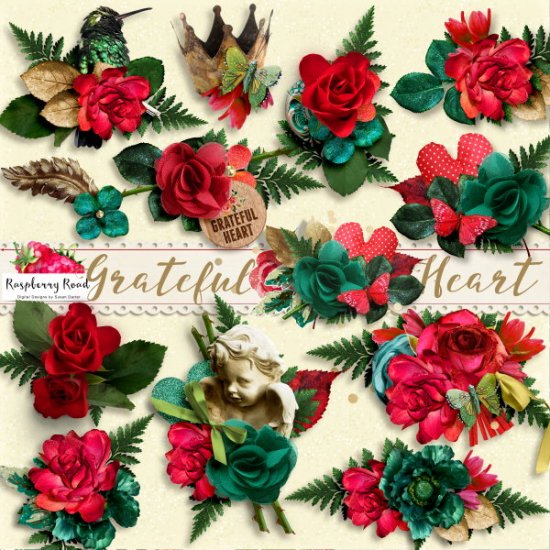 Grateful Heart Side Clusters - Click Image to Close