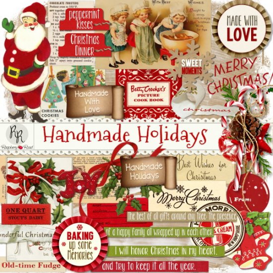 Handmade Holidays Ephemera Set - Click Image to Close