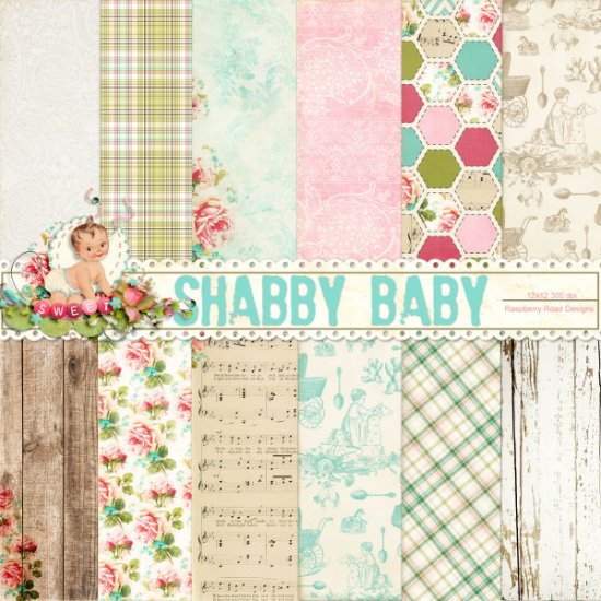 Shabby Baby Paper Set