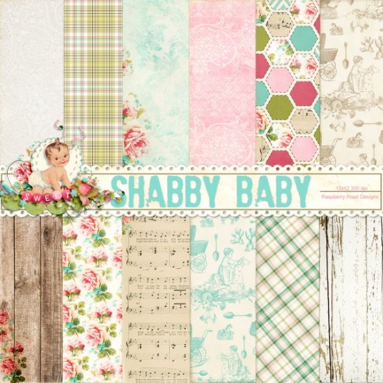 Shabby Baby Paper Set - Click Image to Close