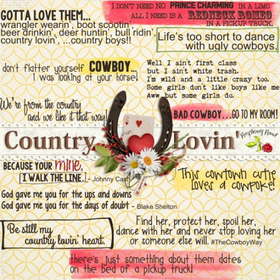 Country Lovin' WordArt - Click Image to Close