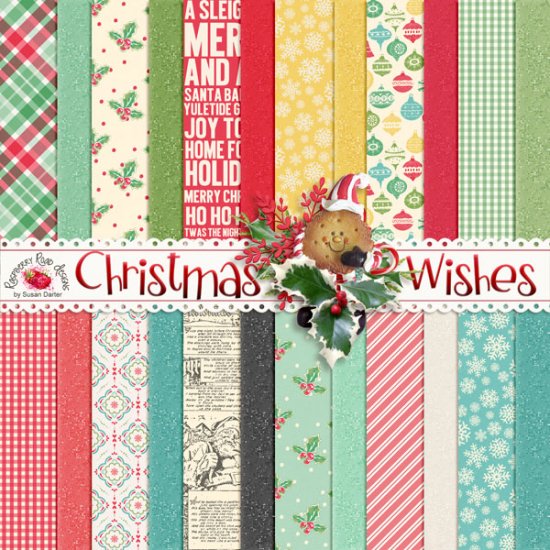 Christmas Wishes Paper Set 1