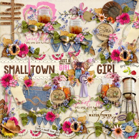 Small Town Girl Side Clusters - Click Image to Close