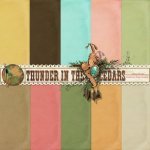 Thunder In The Cedars Papers Solid Paper Set
