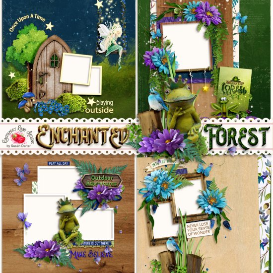 Enchanted Forest QP Set - Click Image to Close